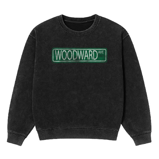 Woodward Avenue Detroit M1 Mineral Wash Sweatshirts