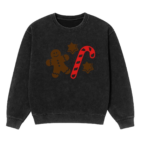 Lebkuchen Gingerbread man Mineral Wash Sweatshirts