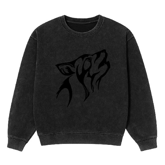 wolf Mineral Wash Sweatshirts