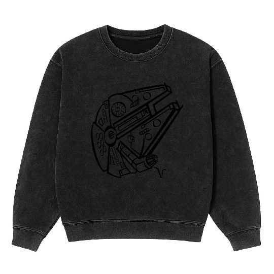 Millennium Falcon [Artist Rendering 4] Mineral Wash Sweatshirts