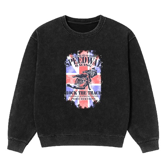 UK Speedway Racing Mineral Wash Sweatshirts