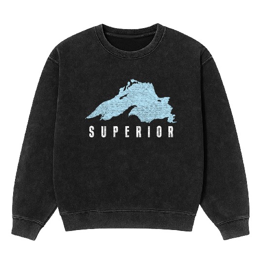 Lake Superior Great Lakes Mineral Wash Sweatshirts