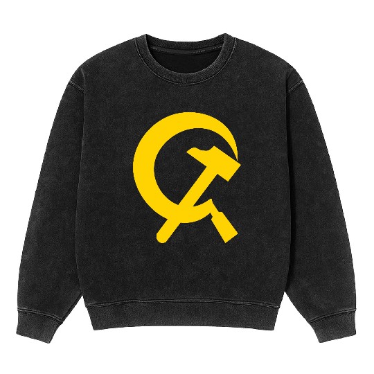 Hammer and sickle Mineral Wash Sweatshirts