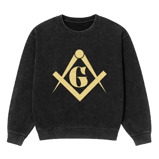 Freemasonry emblem Mineral Wash Sweatshirts