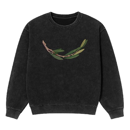 Olive branch 2 Mineral Wash Sweatshirts