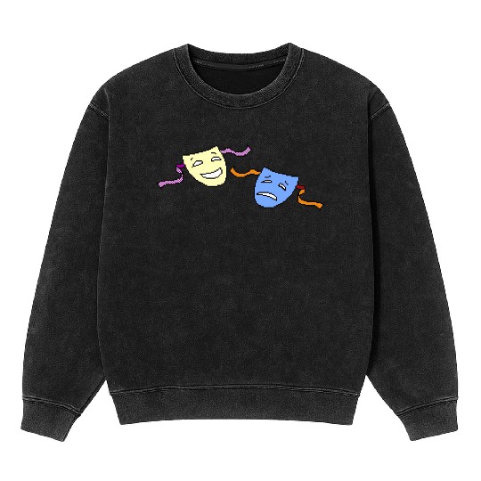 Beagle Bros Comedy Tragedy Mineral Wash Sweatshirts