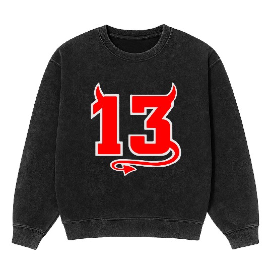 Lucky Devil 13 Mineral Wash Sweatshirts