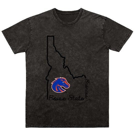 Boise State Broncos Idaho Offilly Mineral Wash T Shirts