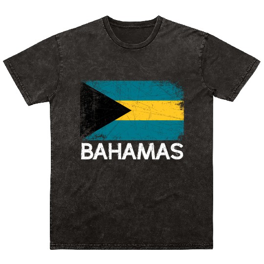 Bahamian Flag Made In Bahamas Mineral Wash T Shirts