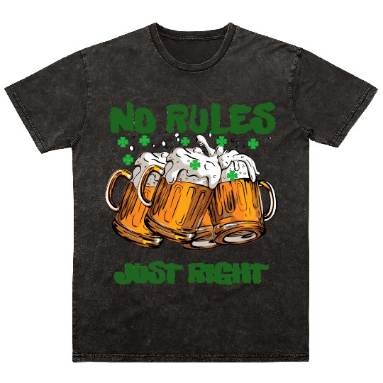 st paddy funny day, green beer Irish day Mineral Wash T Shirts