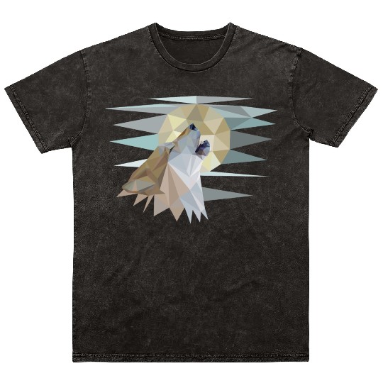 Wolf Mineral Wash T Shirts