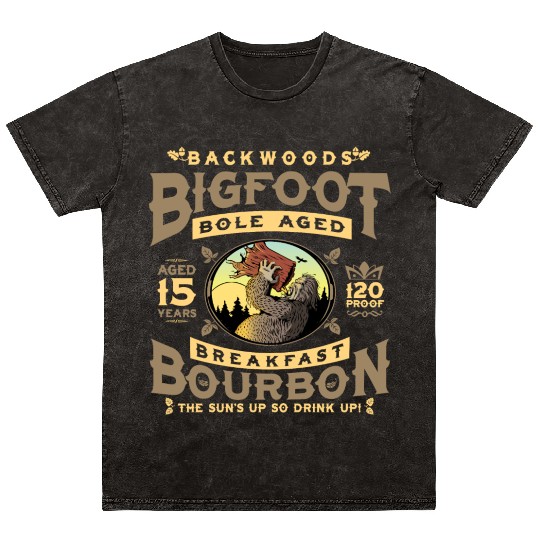 Backwoods Bigfoot Bole-Aged Breakfast Bourbon Mineral Wash T Shirts