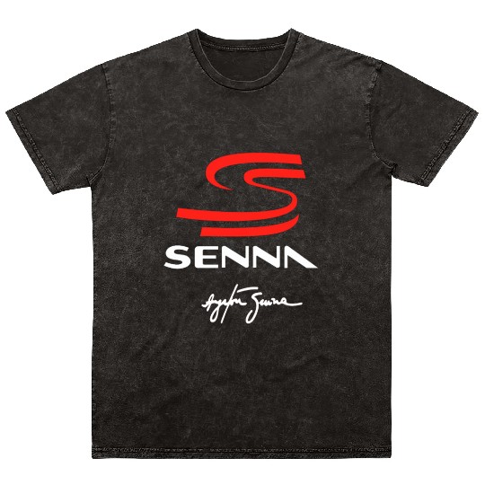 ayrton senna logo Mineral Wash T Shirts