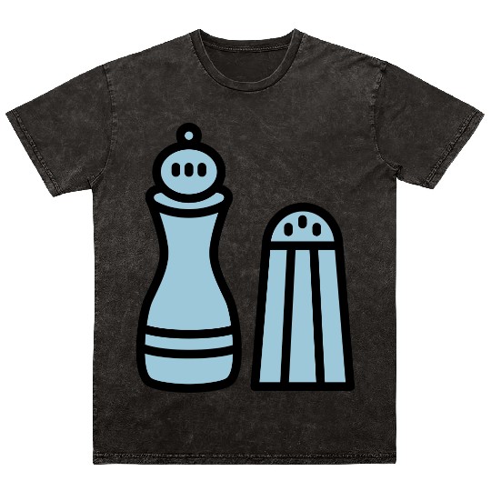 pepper grinder salt shaker Mineral Wash T Shirts