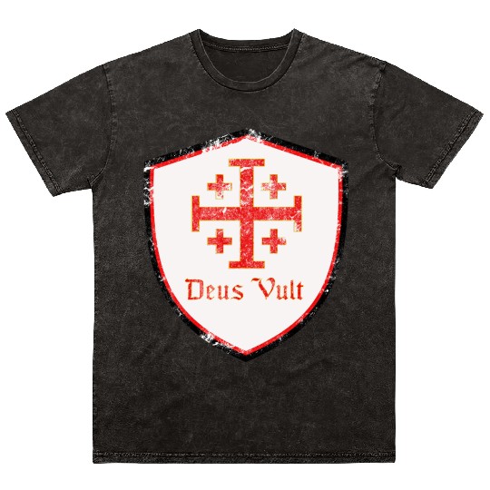 Deus Vult Mineral Wash T Shirts