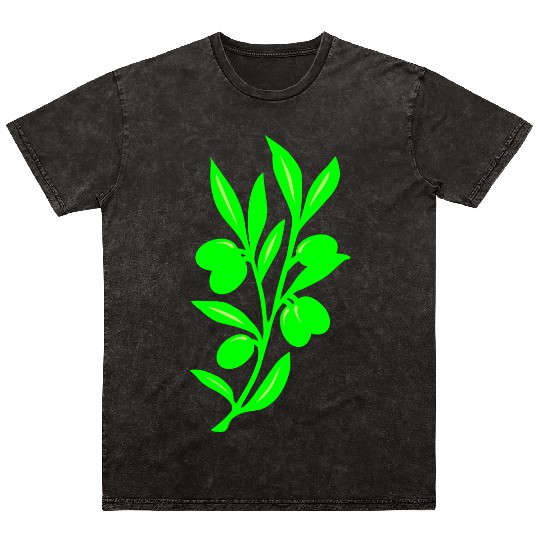 Olive Mineral Wash T Shirts