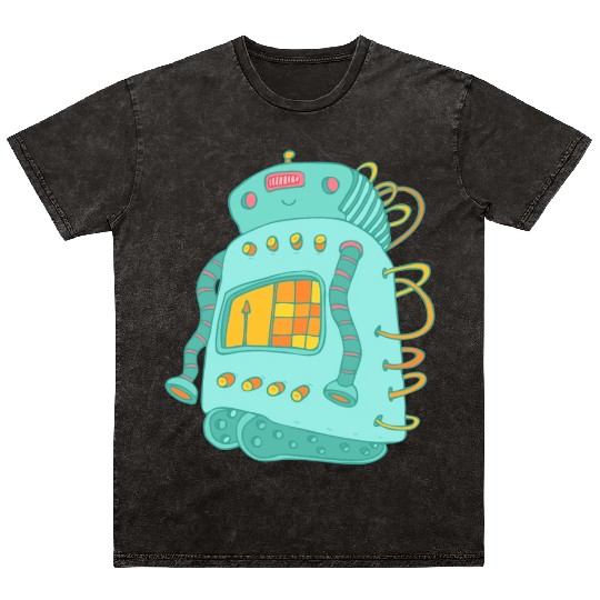 62 robot 66 png vectorstock 4842445 Mineral Wash T Shirts