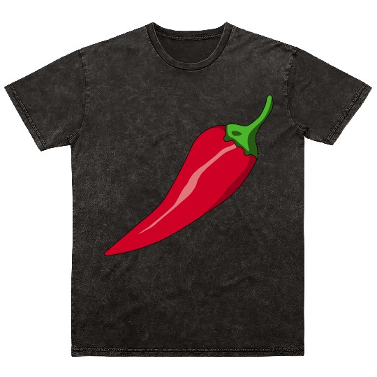 paprika chilli chili pepper citrus veggie gemuese Mineral Wash T Shirts
