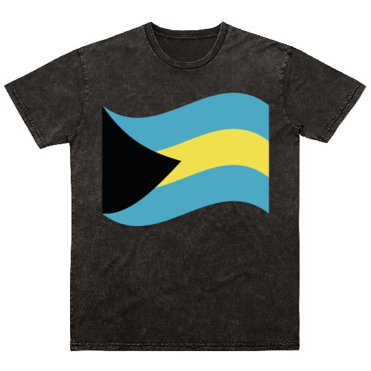 flag bahamas Mineral Wash T Shirts