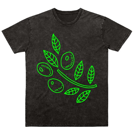 Olive branch Mineral Wash T Shirts