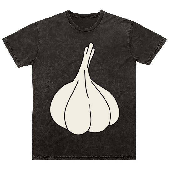 garlic knoblauch veggie vegetable gemuese2 Mineral Wash T Shirts