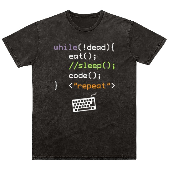 Computer Science Programmer Mineral Wash T Shirts