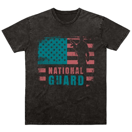 National Guard Veteran Mineral Wash T Shirts
