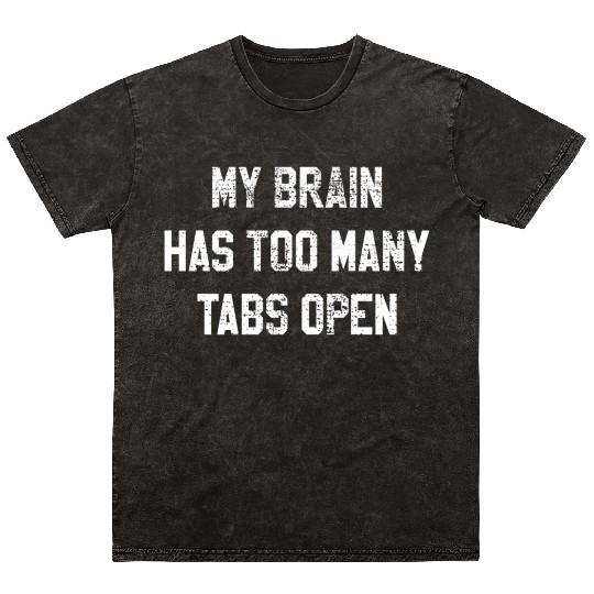 Confused thoughts Overloaded computer science Mineral Wash T Shirts