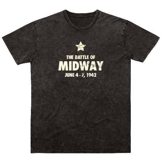 Battle Of Midway - World War 2 / WWII Mineral Wash T Shirts