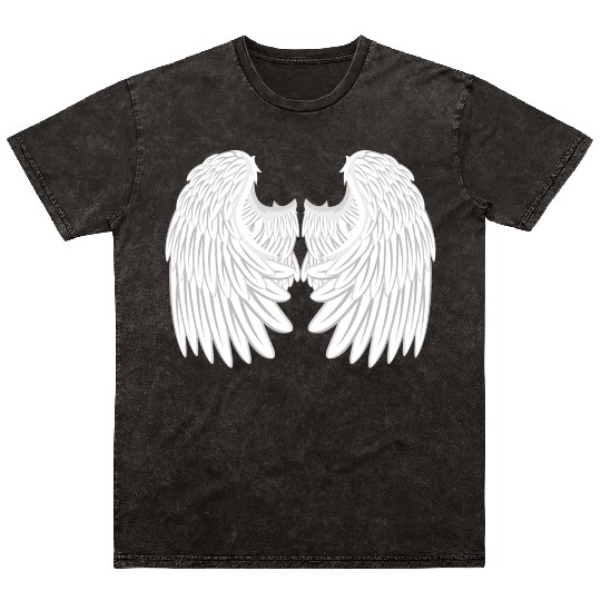 Angel Wings Mineral Wash T Shirts