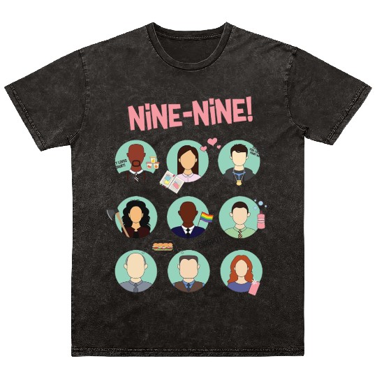 Brooklyn Nine - Nine Squad Mineral Wash T Shirts