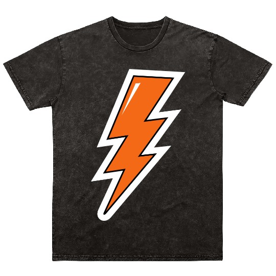 Lightning Bolt, orange lightning, electric Mineral Wash T Shirts