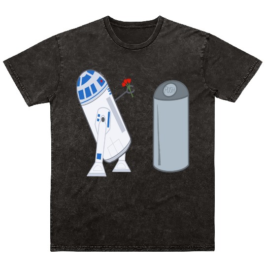 Confused R2D2 Mineral Wash T Shirts