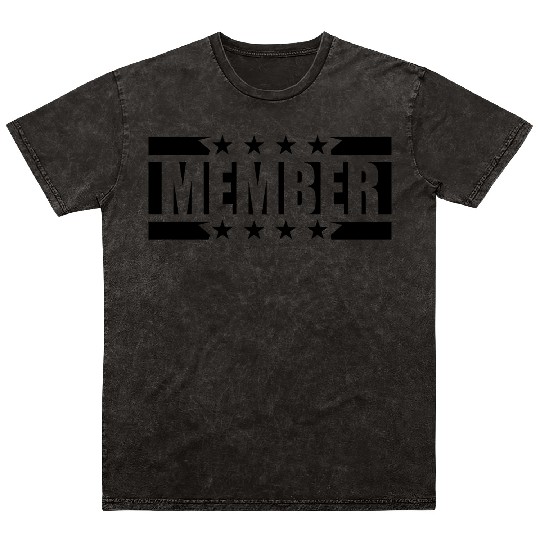 team stars logo member team crew friends party cel Mineral Wash T Shirts
