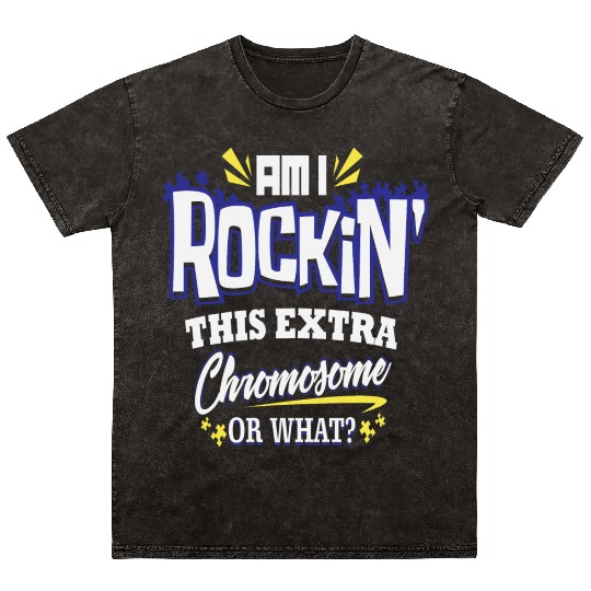 Down Syndrome Awareness Support Trisomy 21 Gift Mineral Wash T Shirts