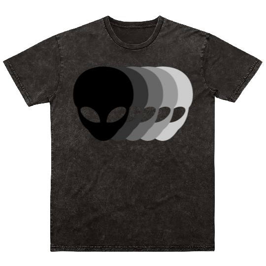 Small Grey Aliens Mineral Wash T Shirts