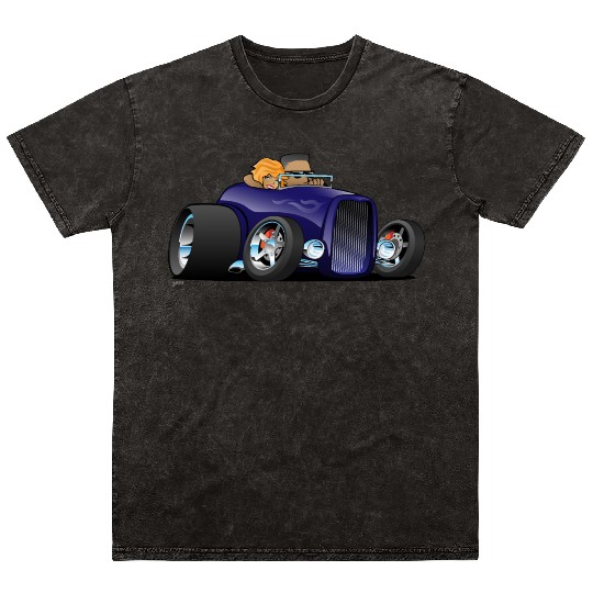 Highboy hot rod deep purple roadster Mineral Wash T Shirts