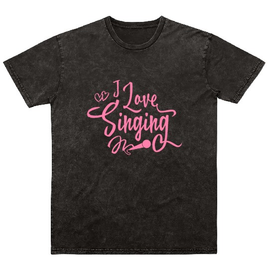 Song Sing Singing School Mom Singer Singing Mineral Wash T Shirts
