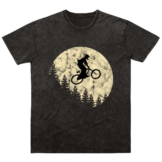 Mountain Bike Biker Downhill MTB BMX Mineral Wash T Shirts