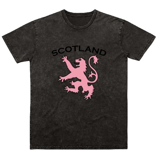 Cute Scottish rampant lion light pink Mineral Wash T Shirts