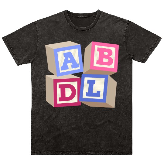 AB DL ageplay ABDL adult baby diaper baby Mineral Wash T Shirts