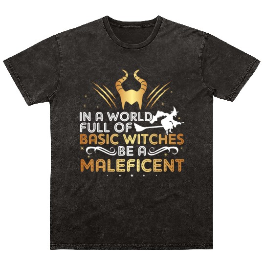 Halloween Scary Costume Witches be a Maleficent Mineral Wash T Shirts