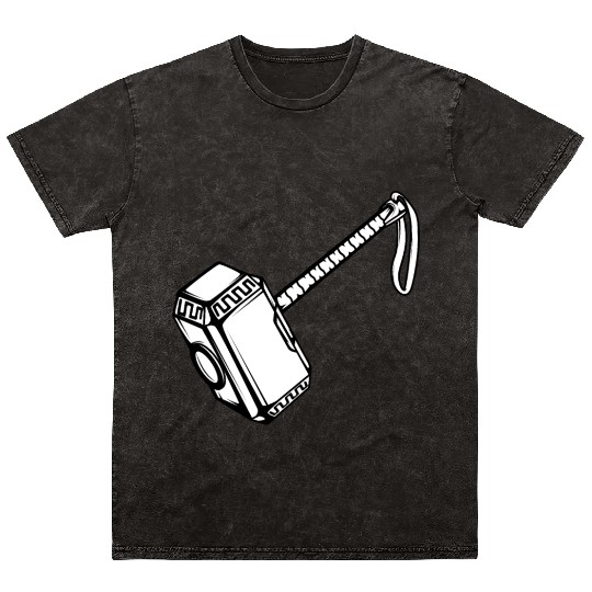 Hammer Thor myth fable god greek gift Mineral Wash T Shirts