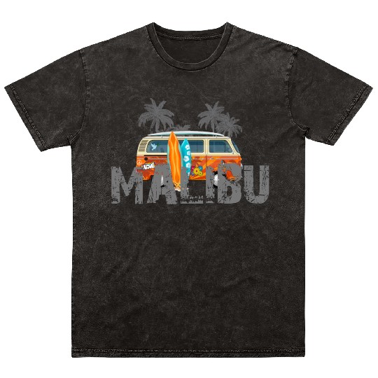 Malibu Surfing Mineral Wash T Shirts