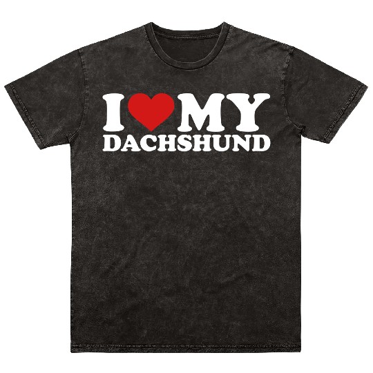 Dachshund Mineral Wash T Shirts