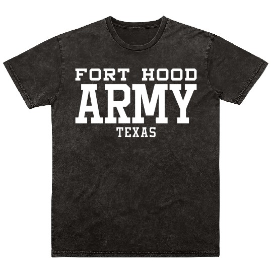 US Army Fort Hood Texas Military Center Mineral Wash T Shirts