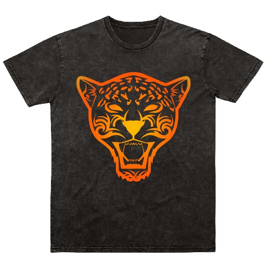 T Tattoo Jaguar Face Gift Idea Mineral Wash T Shirts