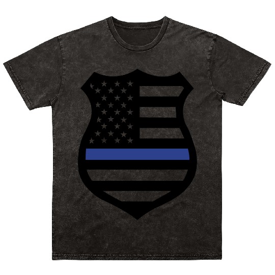 BLUE LIVES MATTER Mineral Wash T Shirts