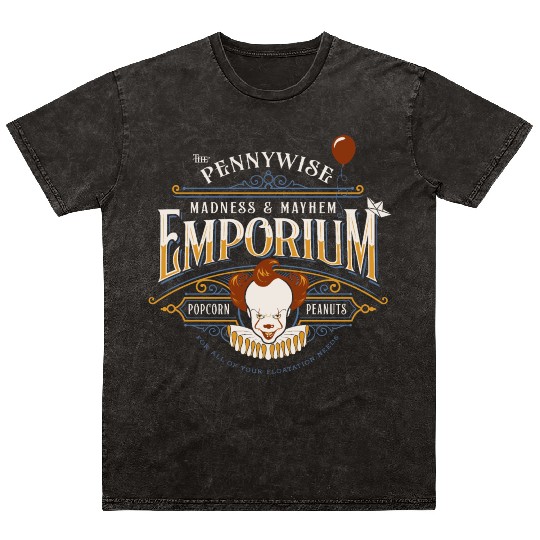 The Pennywise Madness & Mayhem Emporium Mineral Wash T Shirts