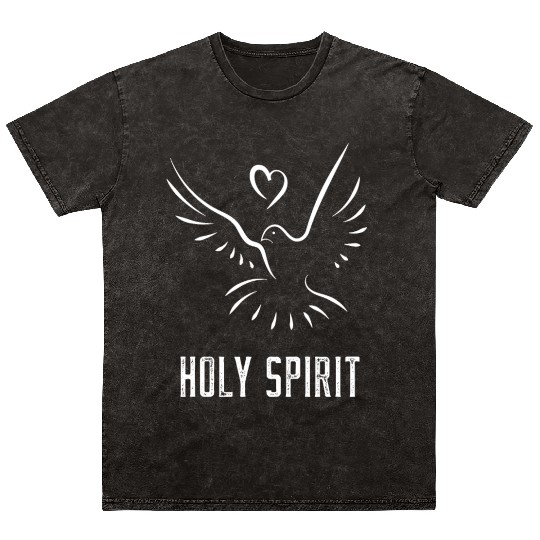 Holy Spirit Holy Spirit Holy Spirit Mineral Wash T Shirts